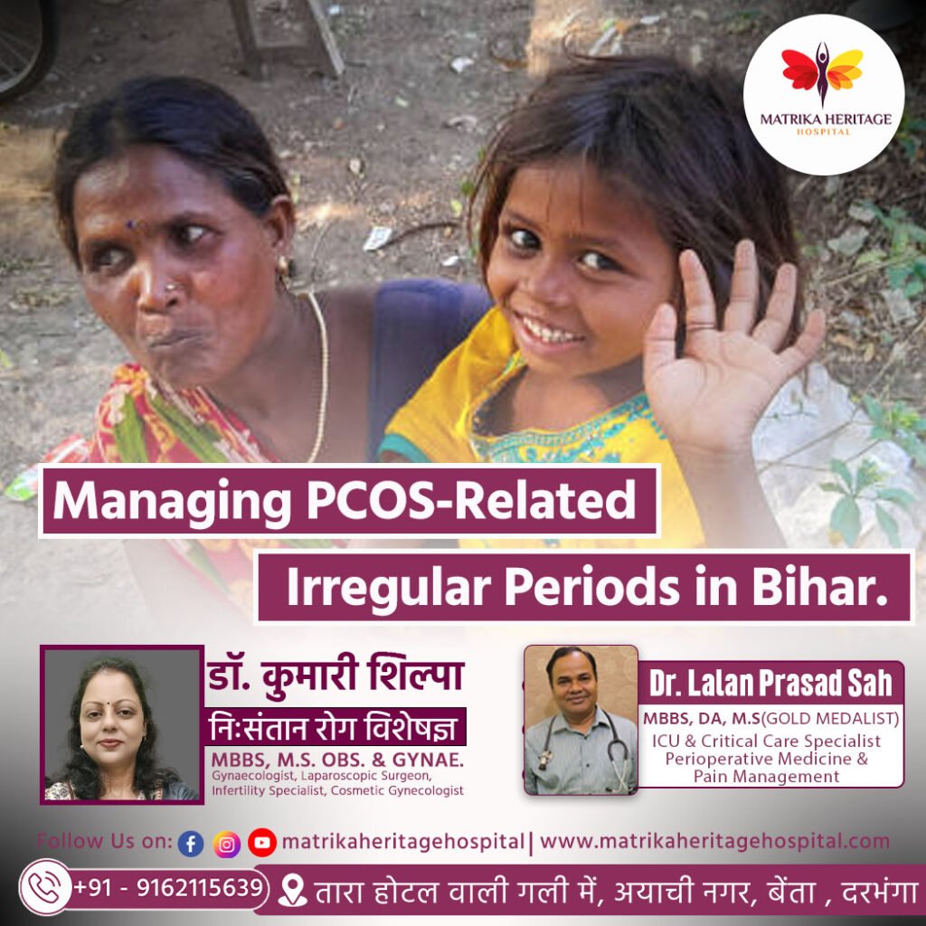 A young woman holding a calendar, looking confused and concerned about her missed or irregular periods – representing PCOS issues in women in Bihar.