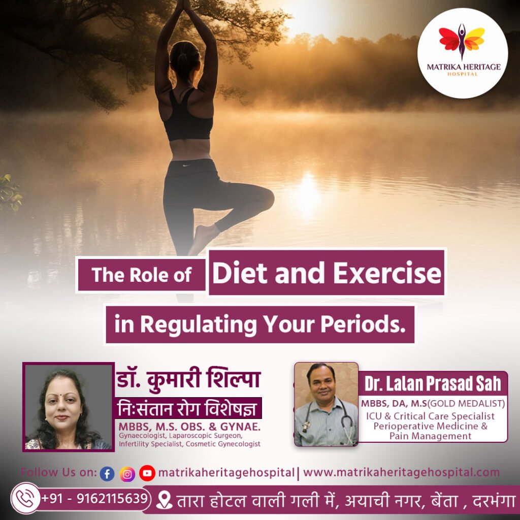 A young Indian woman doing yoga and eating a healthy salad to maintain menstrual health.