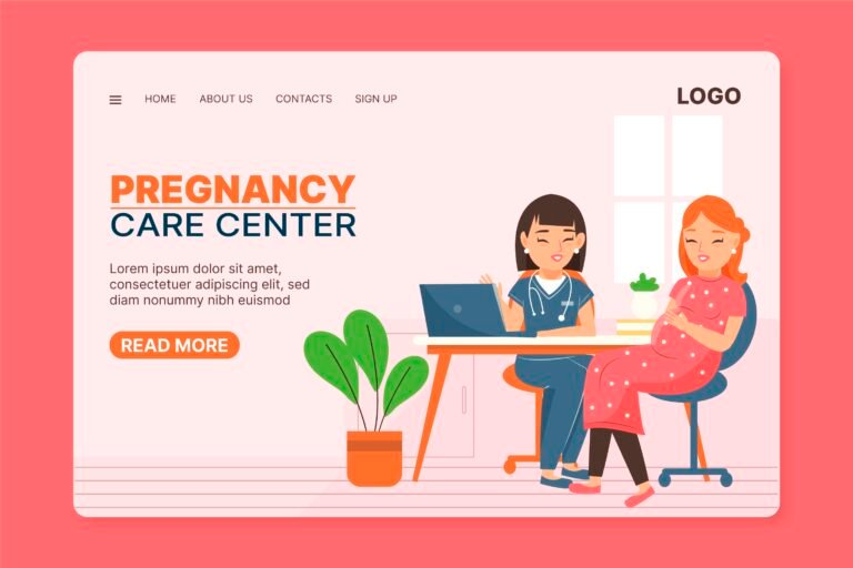 Doctor consulting pregnant woman for safe management of gestational hypertension