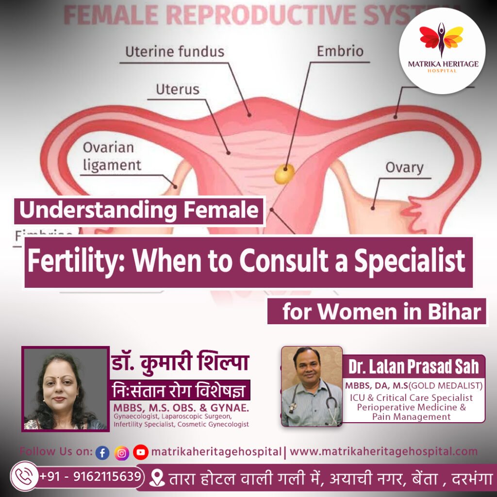 the female reproductive system showing uterus, ovaries, fallopian tubes, cervix, and endometrium related to female fertility