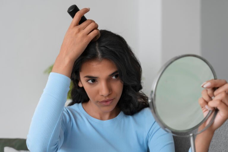 How to identify hair loss symptoms such as excessive hair fall, thinning hair, and visible scalp